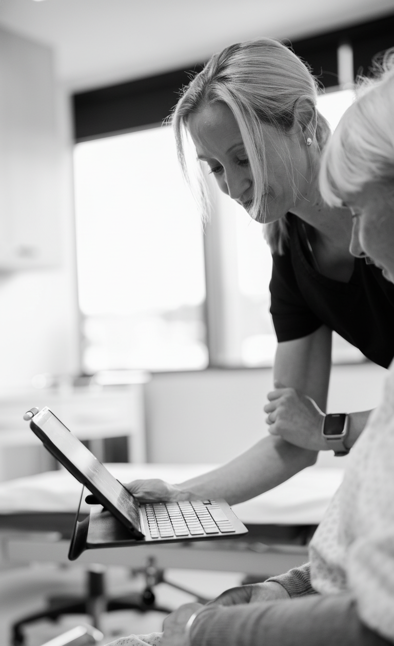 Person signing a financial document