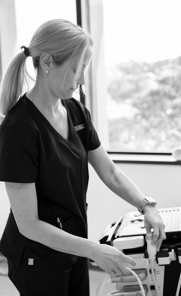 Friendly doctor smiling